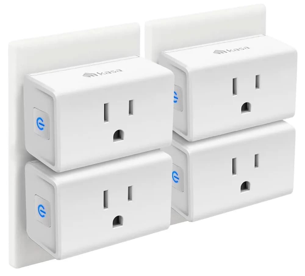 Amazon listing photo of Kasa Smart Plug Mini EP10P4 (4-Pack, White)