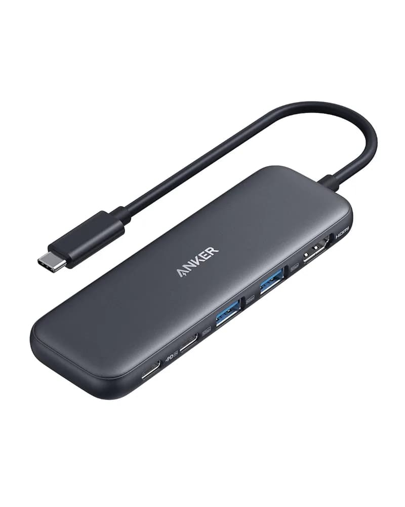 Amazon listing photo of Anker 332 USB-C Hub (5-in-1, Black)