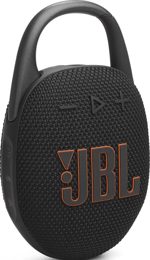 Amazon listing photo of JBL Clip 5 Portable Bluetooth Speaker (Black)