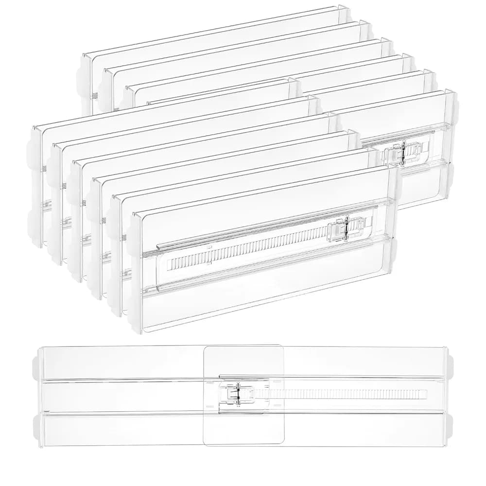 Amazon listing photo of Vtopmart 12 Pack Adjustable Drawer Dividers