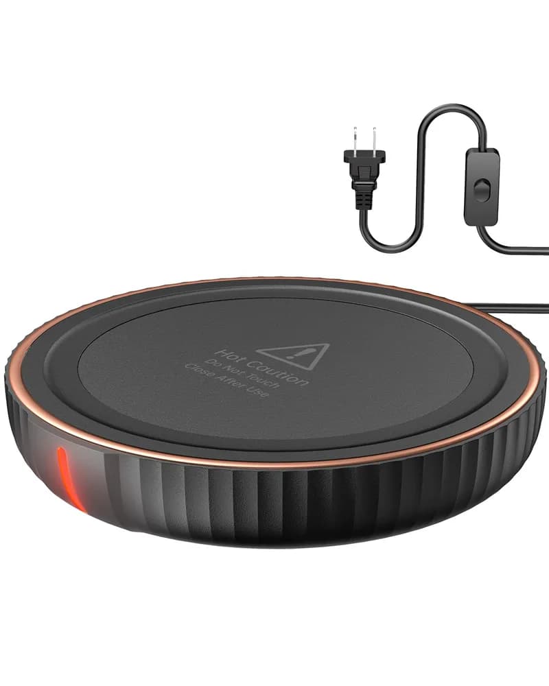 Amazon listing photo of HouseGem Large Candle Warmer Plate and Mug Warmer (Black)