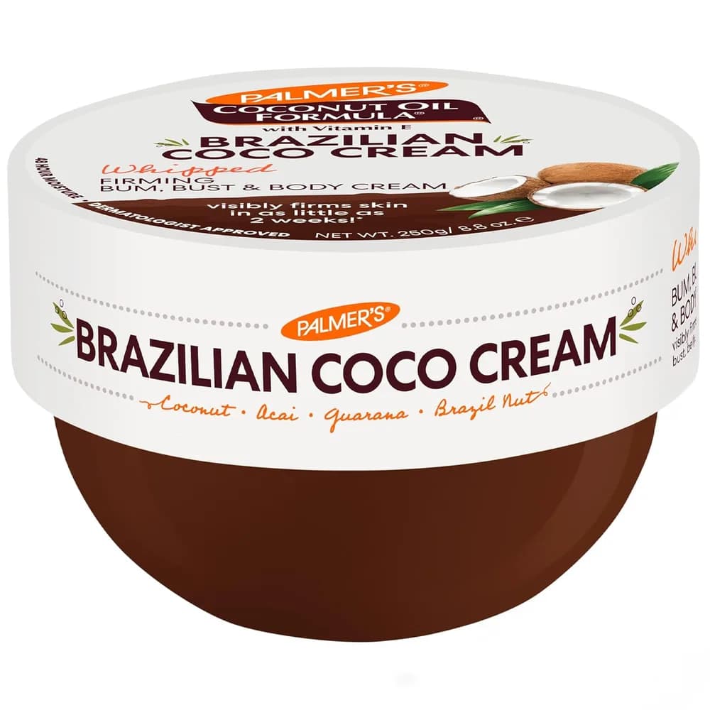 Amazon listing photo of Palmer's Brazilian Coco Firming Body Cream (8.8 fl oz)