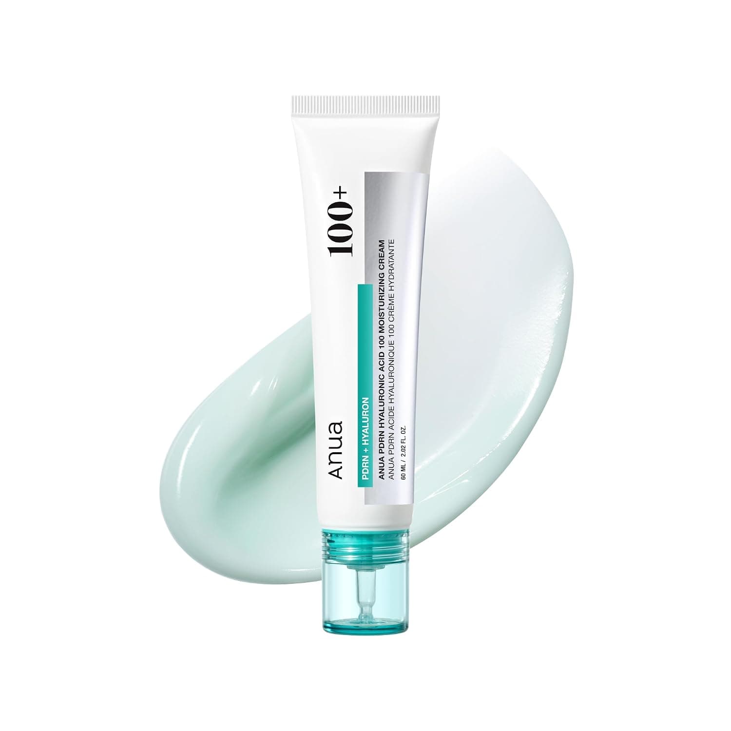ANUA PDRN Hyaluronic Acid 100 Moisturizing Cream tube for a lightweight daily face cream
