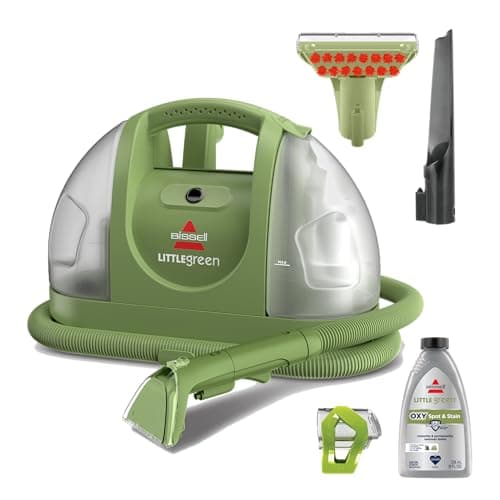 BISSELL Little Green 1400B portable carpet and upholstery cleaner for couch and stair stains