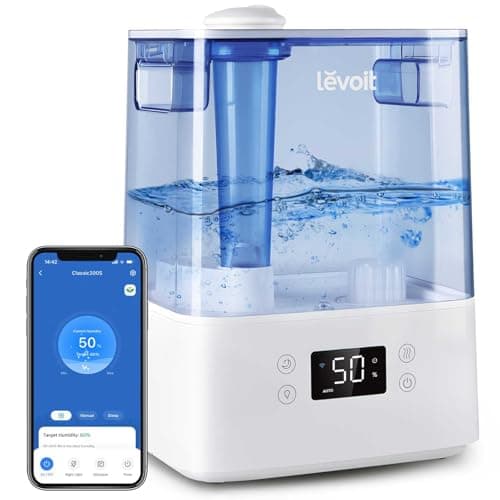 Levoit Classic 300S top-fill humidifier for dry winter air in the bedroom